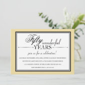 Uitnodiging voor een partij van 50 jaar Jubileum (Staand voorkant)