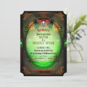 Uitnodiging voor een partij van de partij Hallowee (Staand voorkant)