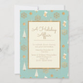 Uitnodiging voor een partij voor een Vakantieparti (Voorkant)