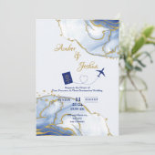 Uitnodiging voor een paspoort (Staand voorkant)