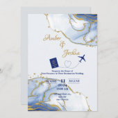 Uitnodiging voor een paspoort (Voorkant / Achterkant)