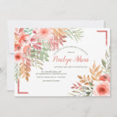 Uitnodiging voor een Peachy Birthday Party (Voorkant)