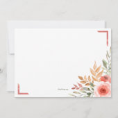 Uitnodiging voor een Peachy Birthday Party (Achterkant)