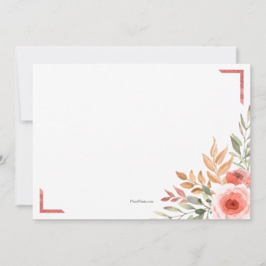 Uitnodiging voor een Peachy Birthday Party (Achterkant)