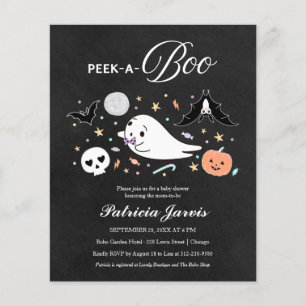 Uitnodiging voor een Peek-A-Boo Budget Halloween b