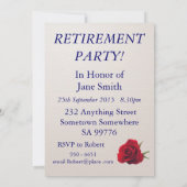 Uitnodiging voor een pensioenfeest (Achterkant)