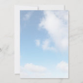 Uitnodiging voor een pensioenfeest met vliegtuigon (Achterkant)