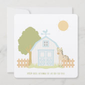 Uitnodiging voor een persoonlijke verjaardag van l (Achterkant)