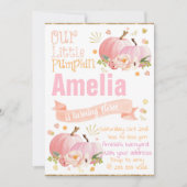 Uitnodiging voor een pompoen verjaardagsfeest Herf (Voorkant)