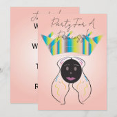 Uitnodiging voor een prinsessenfeest (Voorkant / Achterkant)