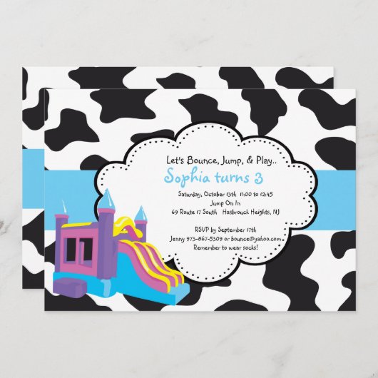 Uitnodiging voor een proefkoninklijke partij (Voorkant / Achterkant)