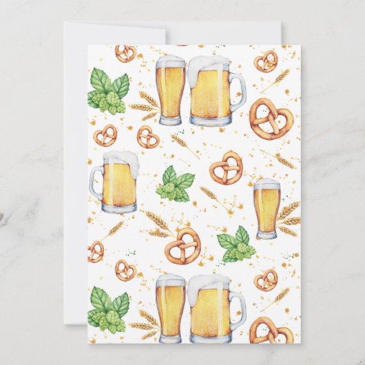 Uitnodiging voor een Pub Style Holiday Party (Achterkant)