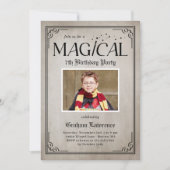 Uitnodiging voor een Pure Magie Verjaardags Hallow (Voorkant)