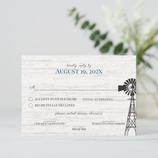 Uitnodiging voor een reactie op windmollen (Staand voorkant)