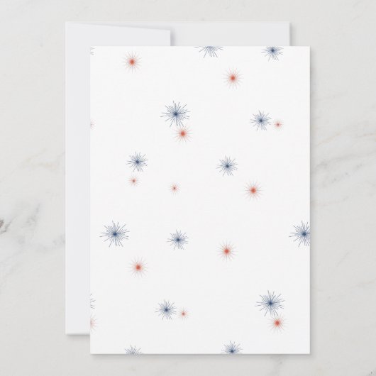 Uitnodiging voor een 'Red White & Booze' vier juli (Achterkant)