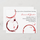 uitnodiging voor een repetitief diner (Voorkant / Achterkant)