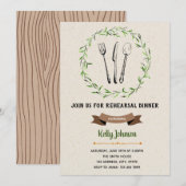 Uitnodiging voor een repetitief diner (Voorkant / Achterkant)