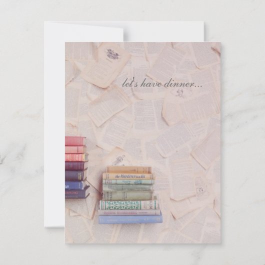 uitnodiging voor een repetitief diner (Achterkant)