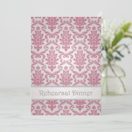 Uitnodiging voor een repetitief diner - Damasdonke (Staand voorkant)