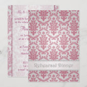 Uitnodiging voor een repetitief diner - Damasdonke (Voorkant / Achterkant)