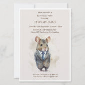 Uitnodiging voor een Retirement Party: een muis me (Voorkant)