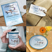 Uitnodiging voor een Retirement Party met Airplane