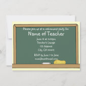 Uitnodiging voor een Retirement Party voor een ler (Achterkant)