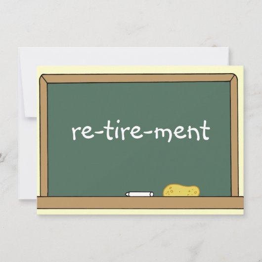 Uitnodiging voor een Retirement Party voor een ler (Voorkant)