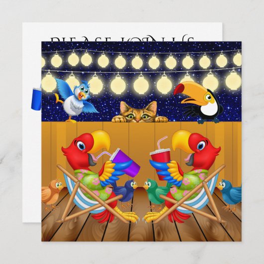 Uitnodiging voor een reünie (Voorkant / Achterkant)