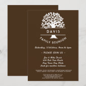 Uitnodiging voor een reünie van de familie van de  (Voorkant / Achterkant)