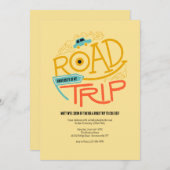 Uitnodiging voor een roadtrip naar de universiteit (Voorkant / Achterkant)