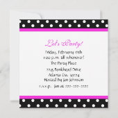 Uitnodiging voor een Rocking Horse Birthday Party (Achterkant)