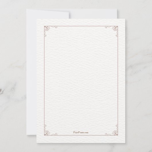 Uitnodiging voor een Rocking-stoel (Achterkant)