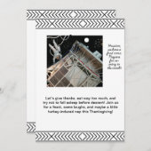 Uitnodiging voor een ruimte-thema-thanksgivingfees (Voorkant / Achterkant)