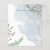 Uitnodiging voor een rustieke bergbruiloft met laa flyer (Achterkant)