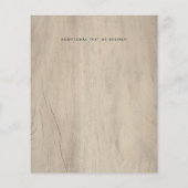 Uitnodiging voor een rustieke berghuwelijk met een (Achterkant)