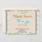 Uitnodiging voor een rustieke Griekse themaparty (Voorkant / Achterkant)