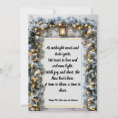 Uitnodiging voor een rustieke Oud en Nieuw-feestje (Achterkant)