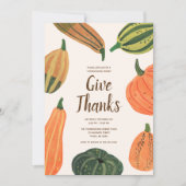 Uitnodiging voor een rustieke Thanksgiving-diner m (Voorkant)