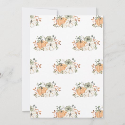 Uitnodiging voor een rustieke Thanksgiving-diner m (Achterkant)