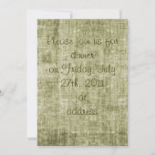 uitnodiging voor een rustige diner (Achterkant)