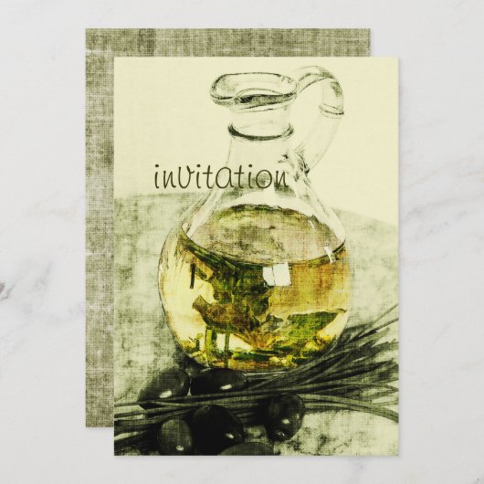 uitnodiging voor een rustige diner (Voorkant / Achterkant)