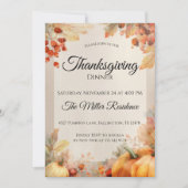 Uitnodiging voor een rustige Thanksgiving-diner (Voorkant)