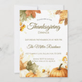 Uitnodiging voor een rustige Thanksgiving-diner (Voorkant)