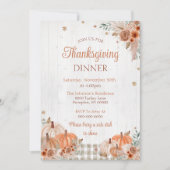 Uitnodiging voor een rustige Thanksgiving-dinerfee (Voorkant)
