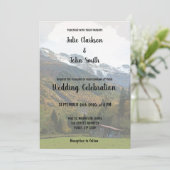 Uitnodiging voor een Rustisch gebergte (Staand voorkant)