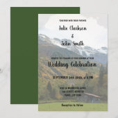 Uitnodiging voor een Rustisch gebergte (Voorkant / Achterkant)