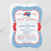 uitnodiging voor een Schattige Baby shower (Voorkant / Achterkant)