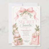 Uitnodiging voor een Secret Santa-feest (Voorkant)