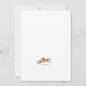 Uitnodiging voor een shower met een natuurlijke bl (Achterkant)